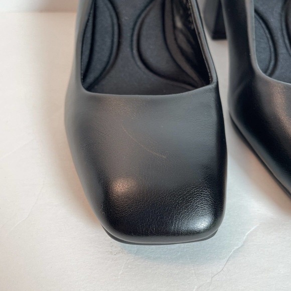 Dream Pairs 5.5 Women Low Block Heel Square Toe Comfort Dress Slip On Pump Shoes - Picture 6 of 13